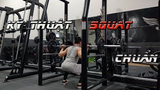 Hướng dẫn động tác Squat đơn giản và đúng chuẩn form từ cơ bản đến nâng cao | Nguyễn Hoàng Gym
