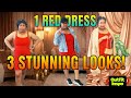 BUM TO BADDIE 1 Red Dress Styled 3 Ways