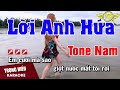 Karaoke Lời Anh Hứa Tone Nam Nhạc Sống Trọng Hiếu