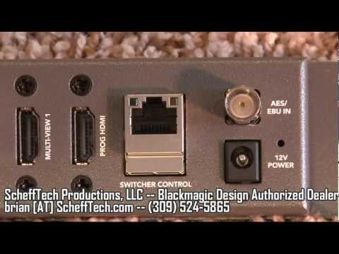 Blackmagic Design ATEM Television Studio TVS Production Switcher Review, Demo, and Features