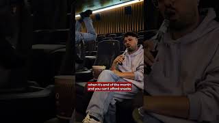 When it's end of the month and you can't afford snacks at the cinema 🍿