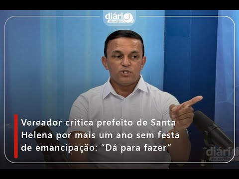 Vereador critica prefeito de Santa Helena por mais um ano sem festa de emancipação: "Dá para fazer"