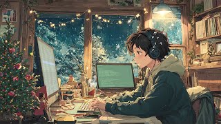Snowy Night Coding 💻 Lofi Christmas Beats for Focus & Relax 🎄 Winter Study Vibes