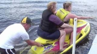 Hilarious / Funny Video of Daughter Giving Her Mother A Jet Ski Ride
