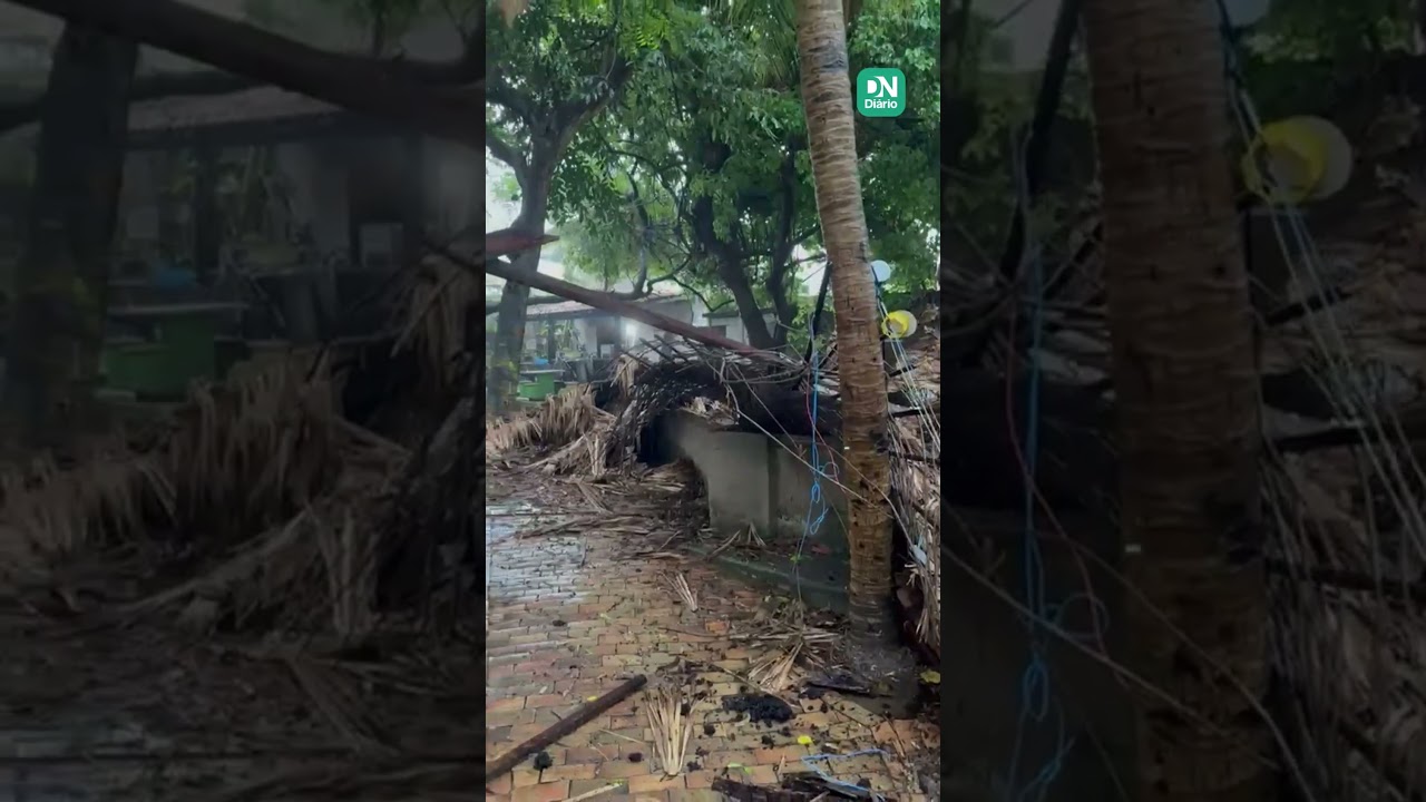 Imagem da notícia Teto da sede do Projeto 4 Varas desaba após chuva intensa em Fortaleza