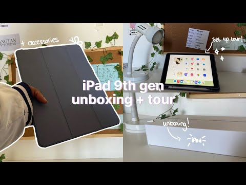 iPad 9th generation | Unboxing + What's on my iPad 🎧🤍