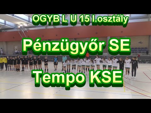 2021 09- 26 2. forduló L U  15 Pézügyőr SE - Tempo KSE I osztály Nyugat