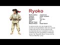 Fighter S History Ryoko Profile