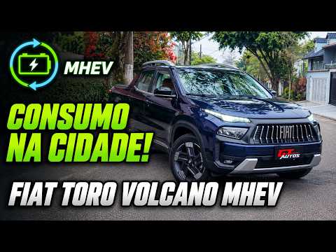 Fiat Toro Volcano 1.3 T270 MHEV 2027: consumo melhorou muito com o sistema híbrido-leve?