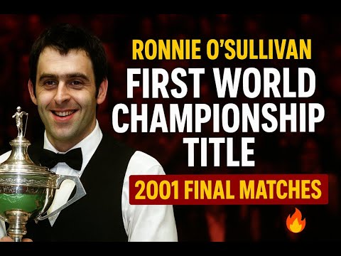 Ronnie O’Sullivan's First World Championship Title | 2001 Final Matches🎱🔥