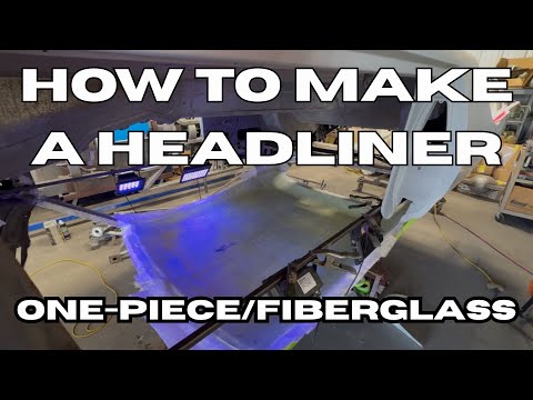 How to make a fiberglass Headliner | Upholstery Techniques