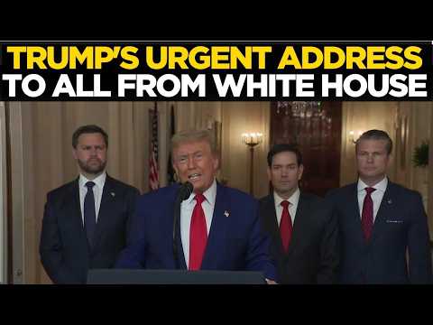 Trump LIVE: US President Donald Trump Urgent Address To The World | White House | Russia | China