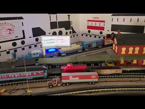 Lionel Frozen 2 train at Daddy Dee's Ice Cream Parlor