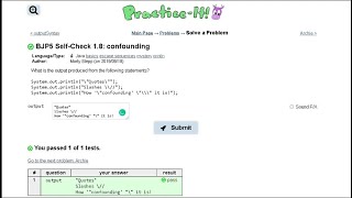 Java Practice-it Introduction to Java Programming | Self-Check: 1.8 confounding
