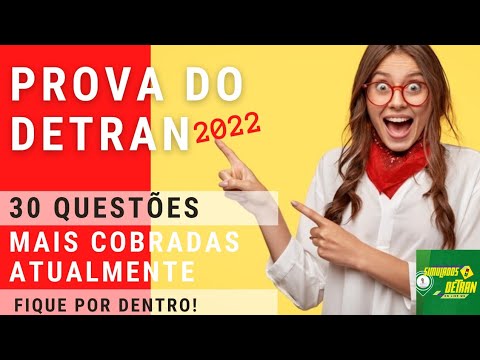 PROVA SIMULADA DO DETRAN MG 2022- PROVA TEÓRICA DO DETRAN