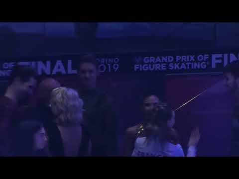 GPF 2019, Torino, G.Papadakis/ G.Cizeron waiting for the medal ceremony