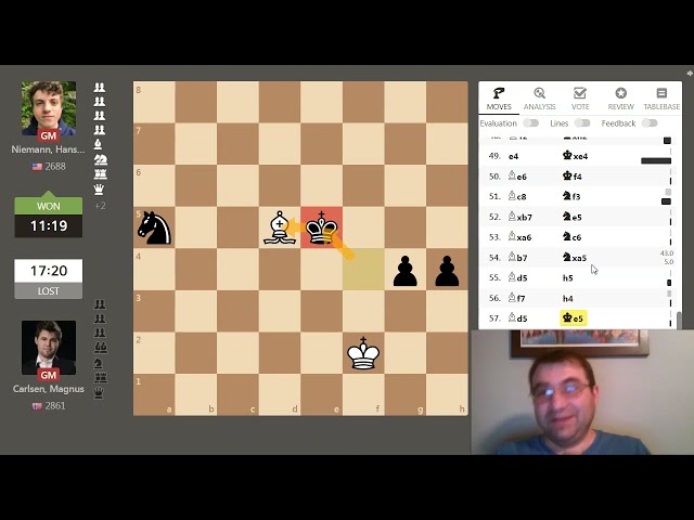 Hans Niemann's return to streaming is going well : r/chess