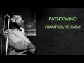 FATS DOMINO - I WANT YOU TO KNOW - Music Legends Book FATS DOMINO - I WANT YOU TO KNOW