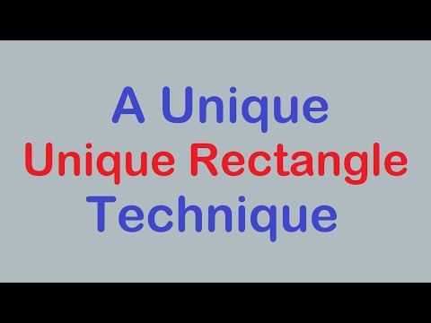 Sudoku Primer 263 - A Unique Way to Look At Unique Rectangles
