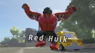 LEGO Marvel Super Heroes - Unlocking Red Hulk (Red Hulk Gameplay)