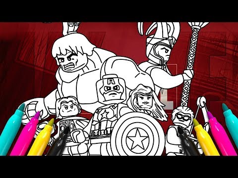 LEGO Superheroes Comics Coloring page | MARVEL Avengers Coloring Book