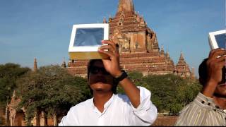 preview picture of video 'MSV Duisburg Fan on tour: 15.01.2010 Bagan / Myanmar (Burma) Sonnenfinsternis solar eclipse'