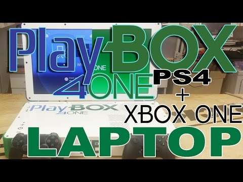 Что будет, если объединить Xbox One и Playstation 4 в корпусе ноутбука? Фото.