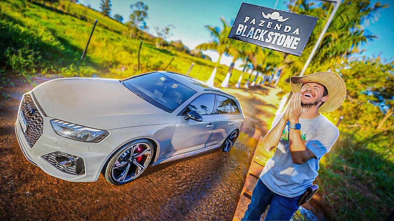 FUI DE AUDI RS4 PRA FAZENDA BLACKSTONE *FIZ UMA LOUCURA*
