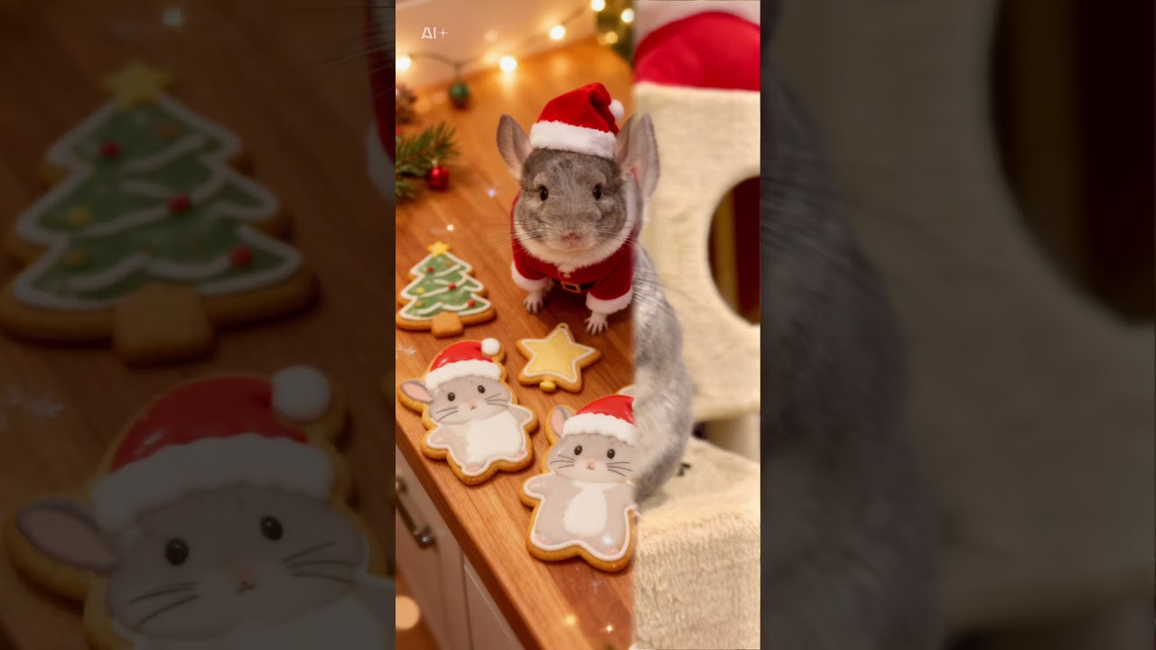 画像一枚でアイシングクッキー🍪被写体に似たクッキーできるよ🍪 #aiテンプレート #チンチラ