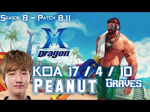 KZ Peanut GRAVES vs CAMILLE Jungle - Patch 8.11 KR Ranked