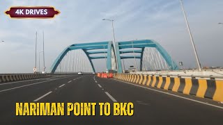Coastal Road and Bandra–Worli Sea Link boost connectivity between Nariman Point and BKC | Mumbai 4K