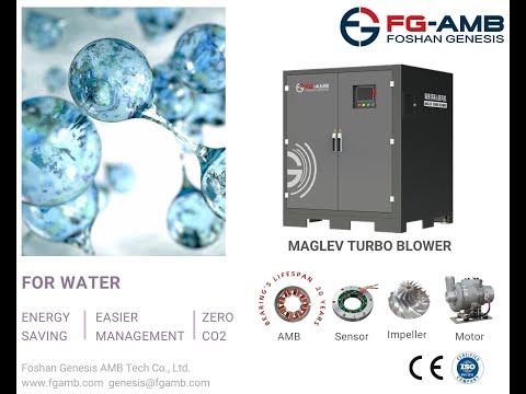 FG-AMB Maglev turbo blower - integrated circulating  100% air cooling system