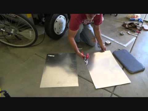 How to Cut Sheet Metal Galvanized Flashing