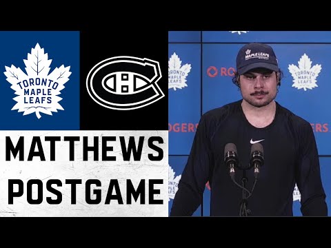 Auston Matthews Post Game ' Toronto Maple Leafs vs Montreal Canadiens ' April 9, 2022