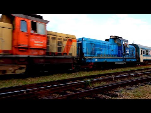 🎦🚂🚂⚠️ DHE562 + DHE400 defectă & IR366-1 trecând prin Oradea Est (13 08 2019)