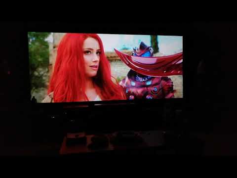 Jvc Rs400 (X5000) 4K projector with contrast Grey gamma screen 150inch(lights open) Aquaman