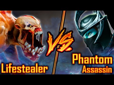 Dota 2  Lifestealer VS Phantom Assassin | 7.29d  DOTA 2 Naix Vs Mortred