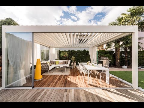 Bioklimatik Pergola, Geriçekilebilir Alüminyum Pergola