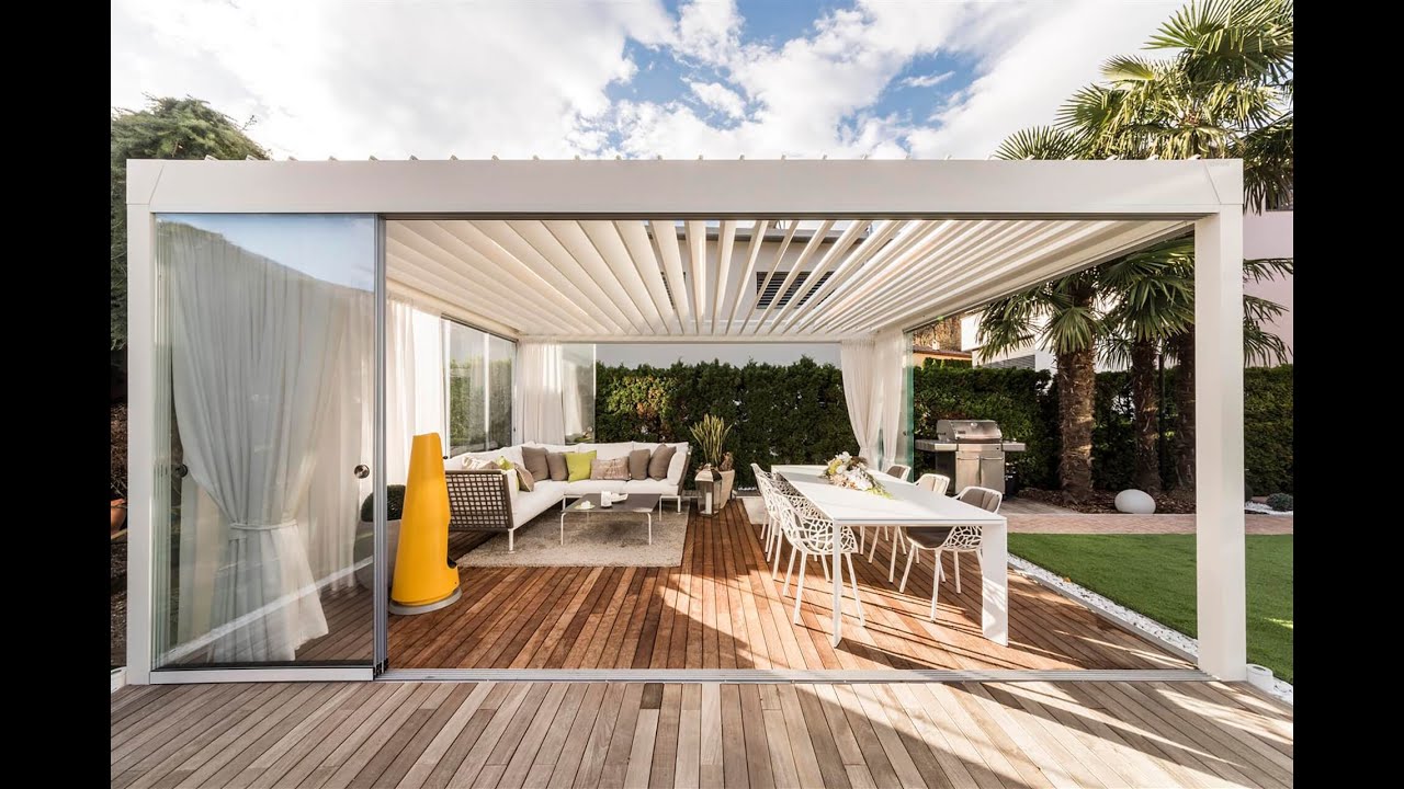 Bioklimatik Pergola, Geriçekilebilir Alüminyum Pergola