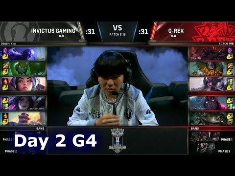 IG vs GRX | Day 2 Group Stage S8 LoL Worlds 2018 | Invictus Gaming vs G-Rex