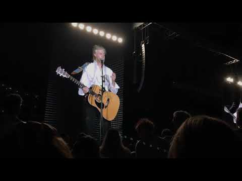 Paul McCartney: Great story about their first recording ever as the Quarrymen, and then sings it