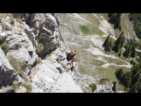 Rote Flüh 2111m/Südverschneidung/Pausetour Nr.36 im extremen Fels