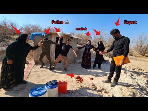 Experts andpolice forces present to investigate the sceneof Nusseibeh's crime against Vahid's mother