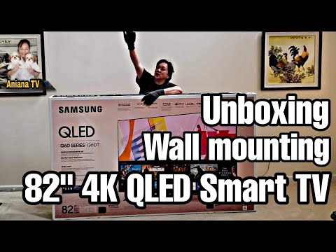 Unboxing & Wall Mounting SAMSUNG 82" 4K QLED SMART TV (English Sub) | @AnianaTV