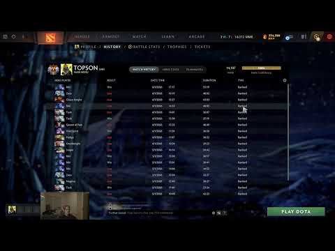 Topson playing ranked