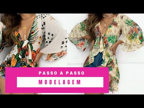 COMO FAZER MODELAGEM DE BLUSA MULLET COM MANGA FLARE?