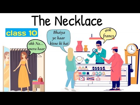 the necklace class 10  / footprints without feet class 10 the necklace english