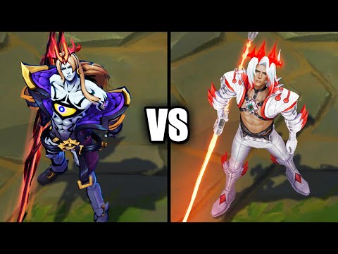 Soul Fighter Viego vs Dissonance of Pentakill Viego Skins Comparison (League of Legends)
