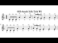 055-Anak Itik Tok Wi music sheet