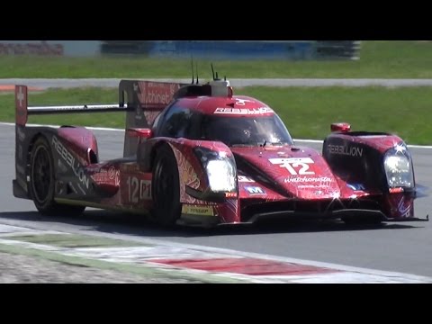 Rebellion R-One LMP1 24h Le Mans Car - Twin Turbo V6 Sound @ Monza Circuit!